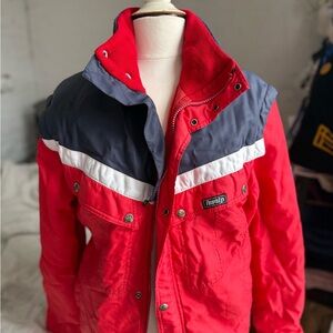 Vintage Fusalp Red Winter Coat